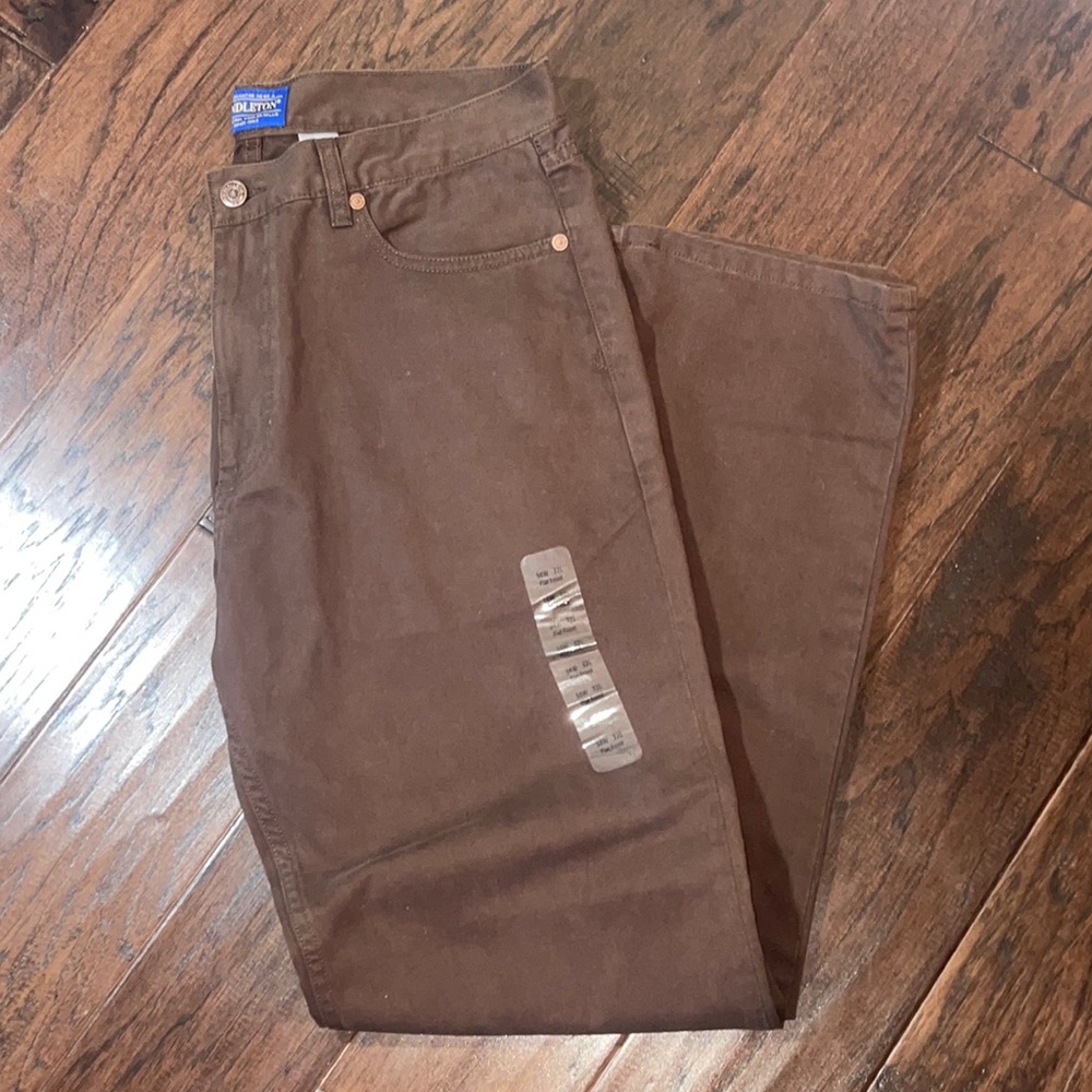 NWOT Pendleton Mens 100% Cotton Brown Pants